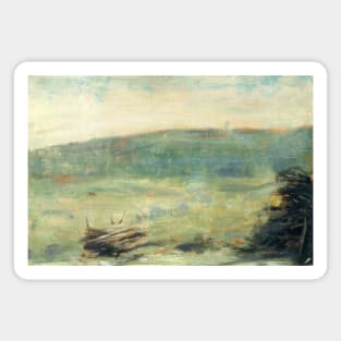 Landscape at Saint-Ouen by Georges-Pierre Seurat Magnet